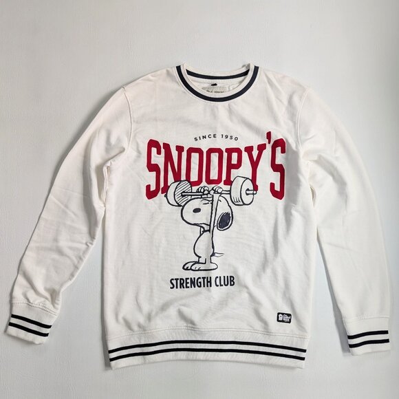 Snoopy Lightweight Men's Sweatshirt Size Small White - Picture 1 of 8